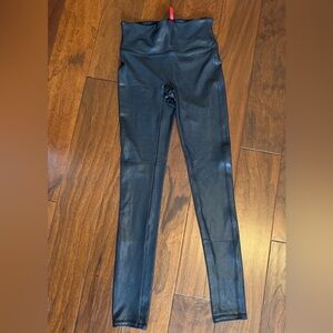 Spanx Faux Leather Black Leggings